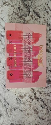 Bellapierre Lip Culture Color Shifting Lipstick Set Pink Assorted Vegan