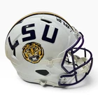 WHIT WEEKS AUTOGRAPHED LSU TIGERS FULL SIZE SPEED HELMET JSA WHITE