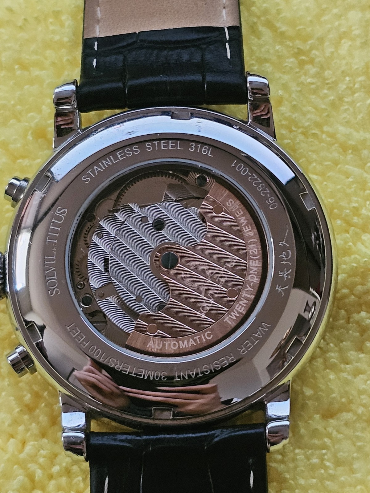 Titus Chronograph Moonphase Automatic Watch Men's… - image 8