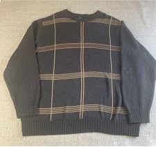 Dockers Sweater Mens Brown Stripped
