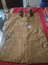 Carhartt Men's R01-M Duck Bib Overalls 34 X 30 NEW