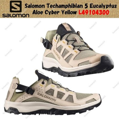 Salomon Techamphibian 5 Eucalyptus Aloe Cyber Yellow L49104300 Men's Size