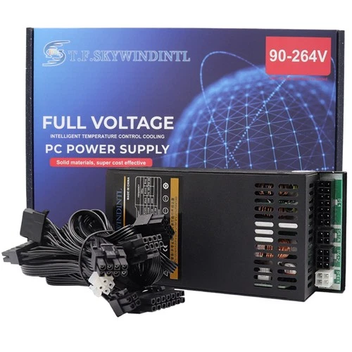 600 Watt Netzteil Modulares 90% Effizientes für Mini ITX Build, mit 40mm-Lüfter