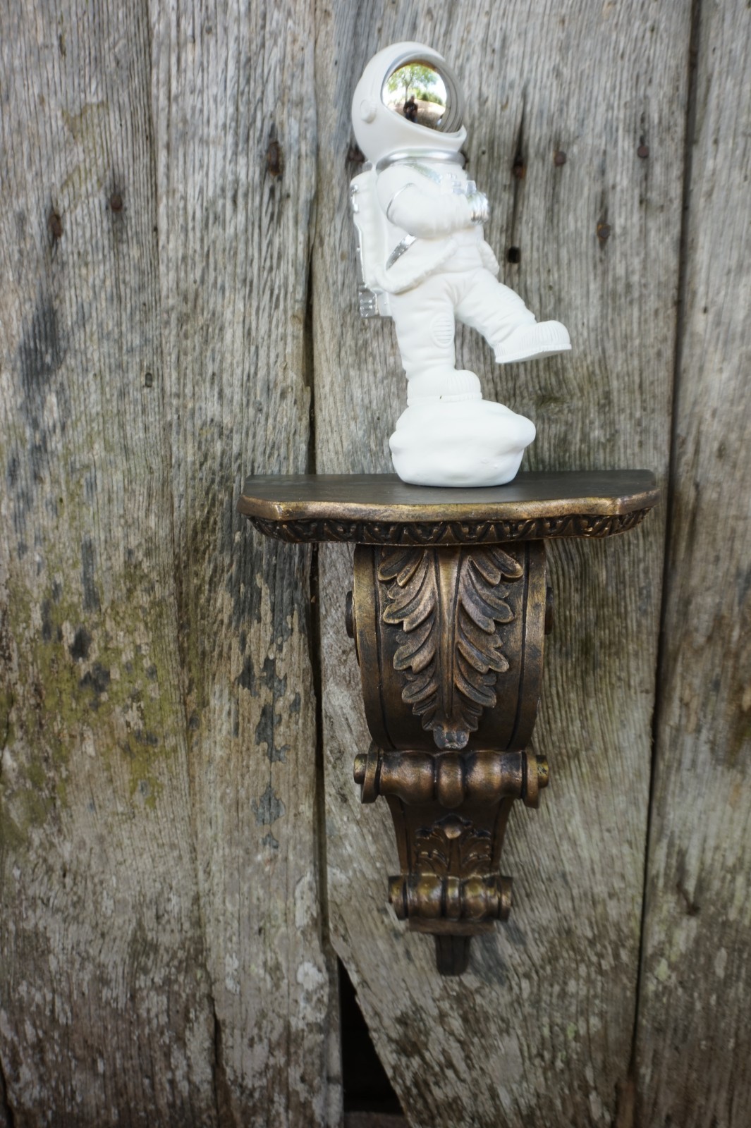 Console murale baroque sculptée de 39 cm, sellette d'art de luxe - 2