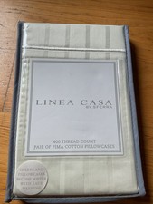 Linea Casa By Sferra Standard Pillowcases 400 Thread Count Pima Cotton Cream