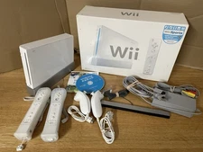 Nintendo Wii Console Complete In Box Bundle With Wii Sports Tested W/ Extras