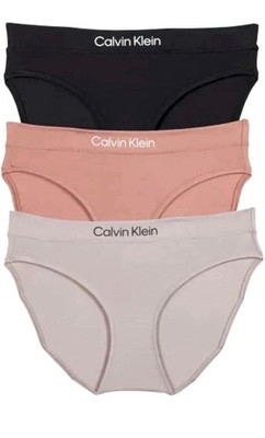 Calvin Klein Women s Bikini Panties Comfortable Fit 3Pack Multi Color Size XL