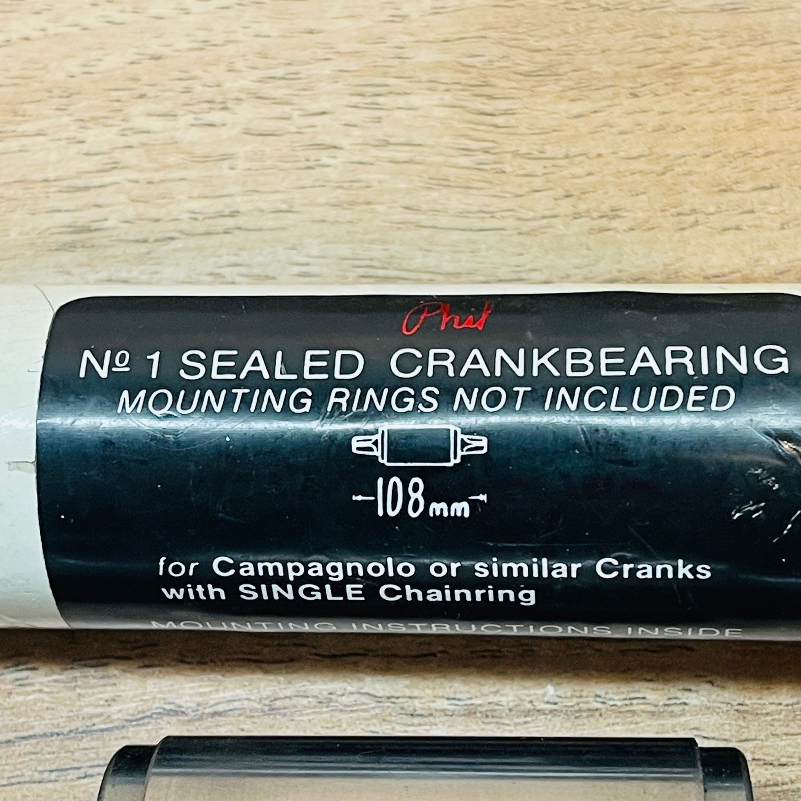 Phil Wood Bottom Sealed Crankbearing Bottom Bracket Campagnolo 108mm No Cups