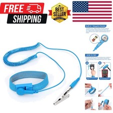 Anti Static Wrist Strap, 11" Antistatic Wrist Band Grounding Bracelet ESD Wri...