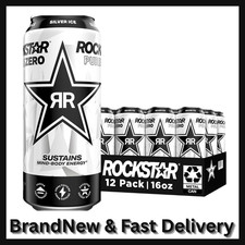 Rockstar Pure Zero Energy Drink Silver Ice 16 Fl Oz Cans Pack Of 12 Zero Sugar Rockstar Pure Zero Energy Drink Silver Ice 16 Fl Oz Cans Pack Of 12 Zero Sugar