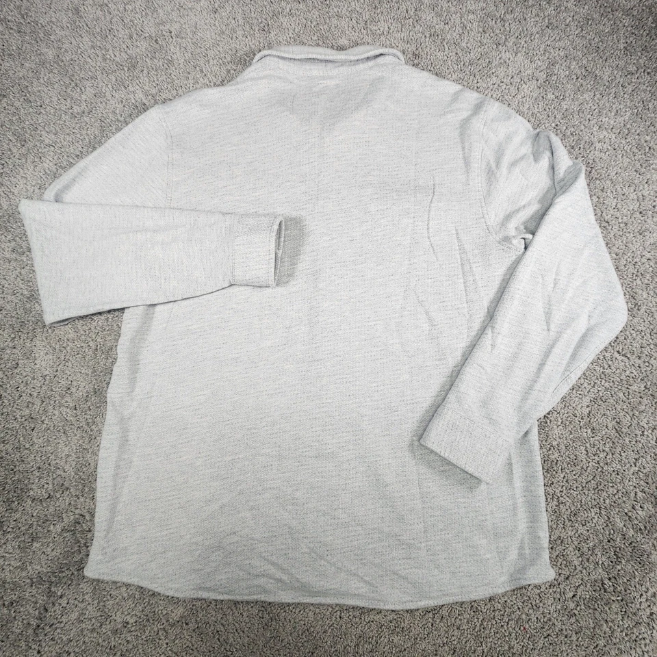 Camisa Linksoul Shacket Para Hombres XXL Botones L/S Golf Preppy Gris Informal Barra de Arena Foto 3 de 4