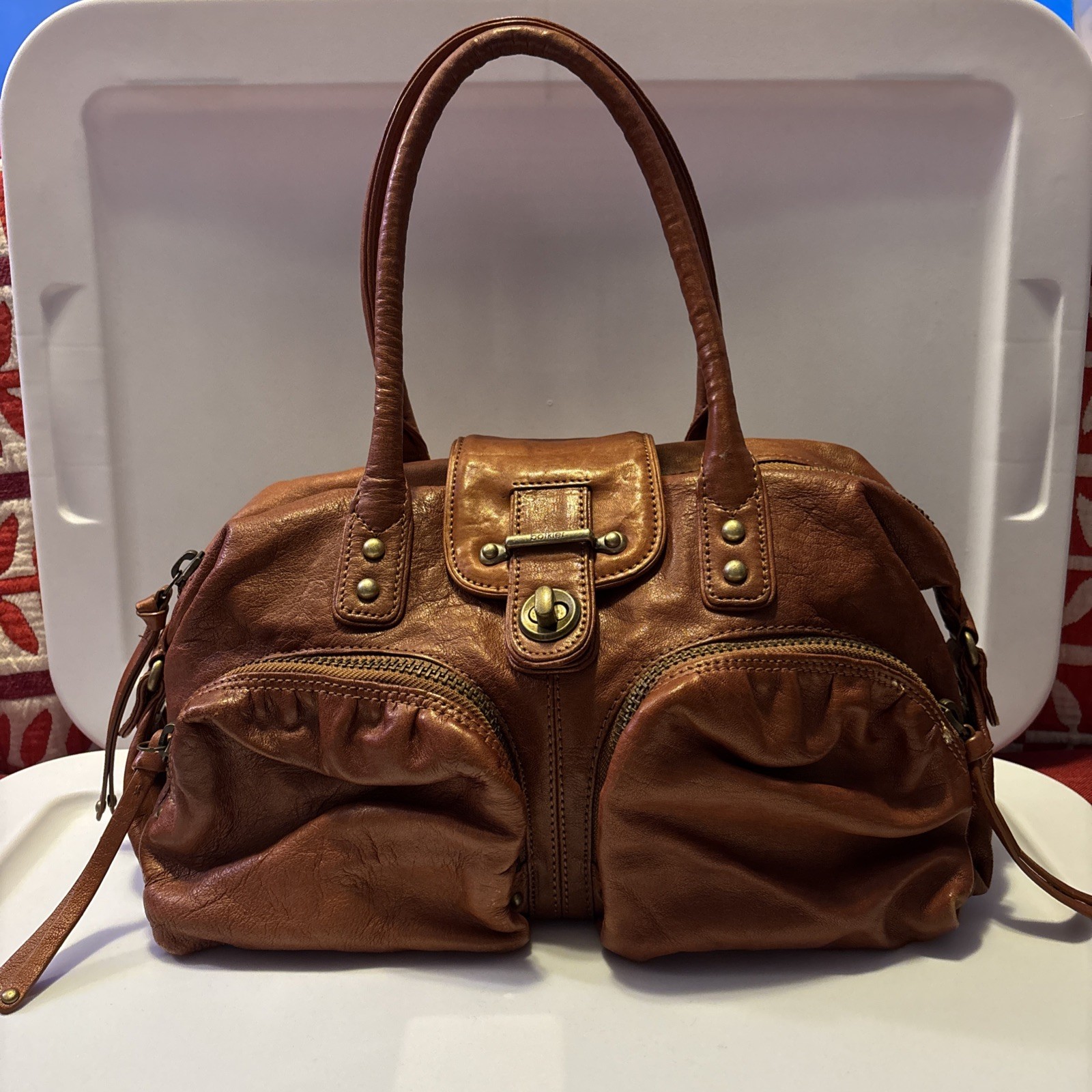 Botkier Brown Multi Pocket Shoulder Bag