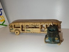 1930s ARCADE CAST IRON Toy 1933 CENTURY of PROGRESS GREYHOUND LINES BUS
