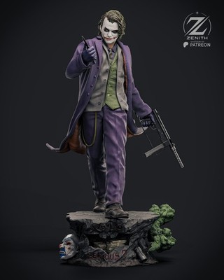 Joker (Heath Ledger) 1/6 or 1/8 Scale Statue 3D Print Model Kit