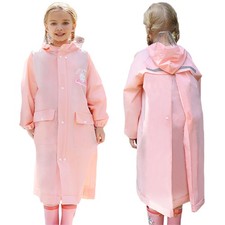 Rain Coat for Girls Boys Raincoat Lightweight Waterpoof Rain Jacket Rain Wear...