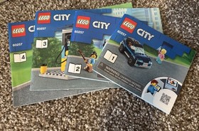 LEGO CITY: Service Station (60257) and Van and Caravan (60117) Sets- Preowned