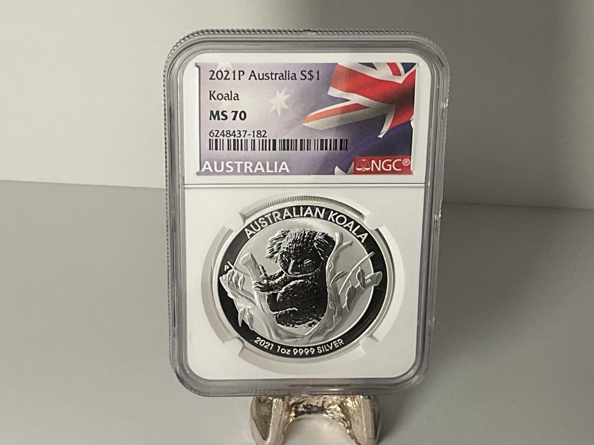 Australian Koala MS 70 Graded 1 oz Precious Metal Content per Unit