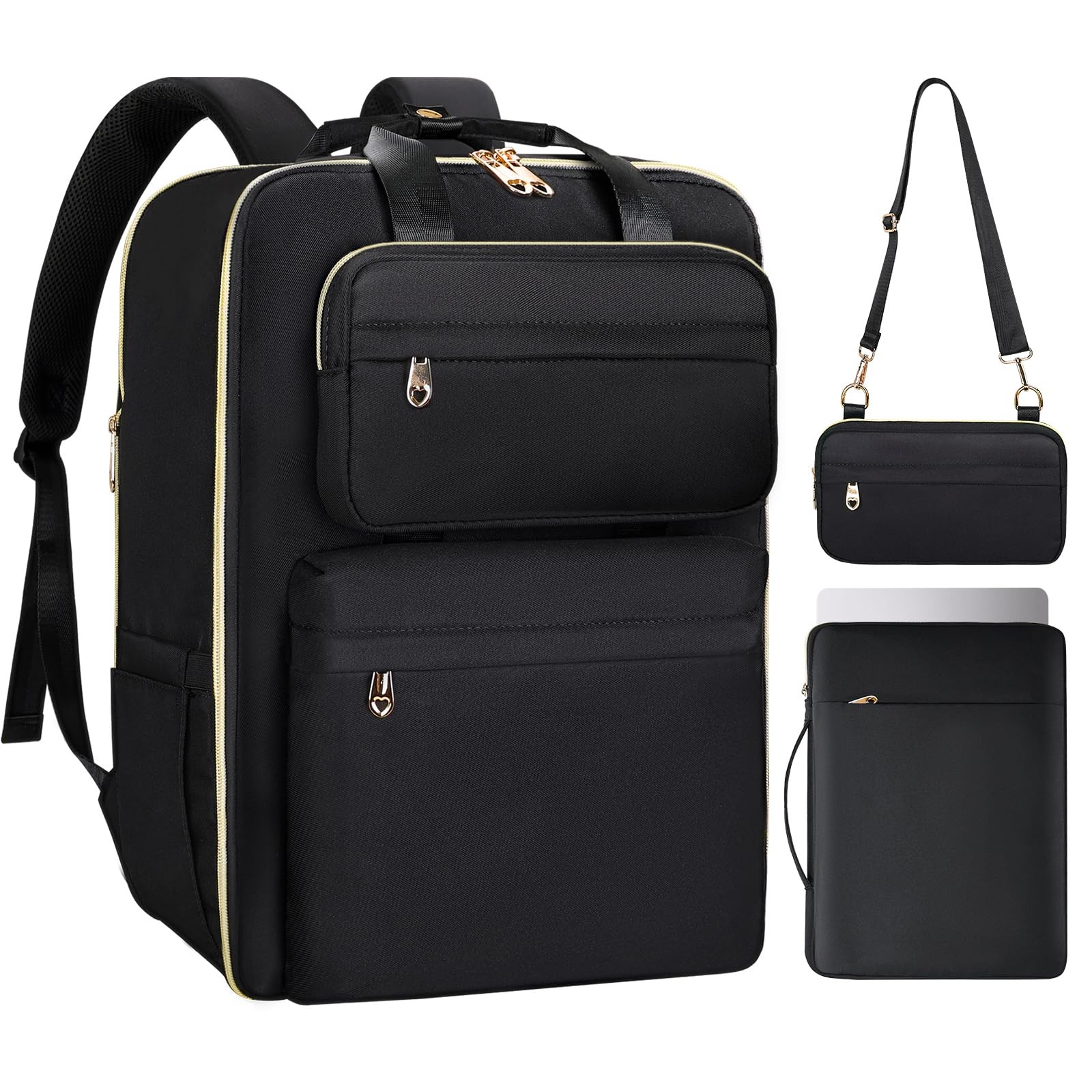 35L Flight-Approved Women's Travel Backpack with Shoe Compartment