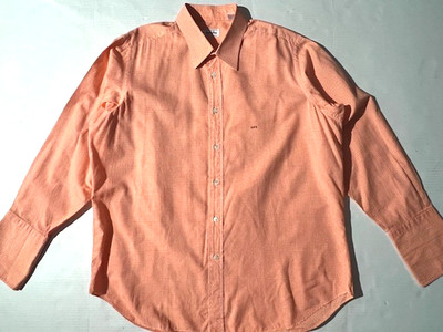 ASCOT CHANG Mens Custom Made Green Gingham Shirt Button Front French Cuffs