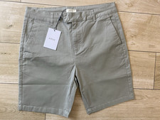 Grey TAILORED ARNE Stretch CHINO SHORTS (34w)