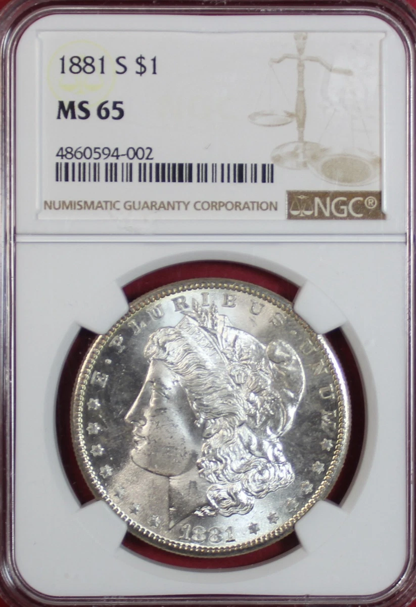 1881 Year Grade MS 65 Morgan Dollars (1878-1921) for sale | eBay