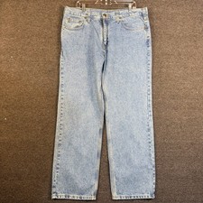 Carhartt B460 LVB Relaxed Fit Light Wash Blue Denim Jeans Mens 38x30 37x29.5 