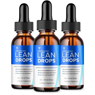 (3 Pack) Lean Drops Advanced Health Support, LeanDrops Daily Wellness (6oz)