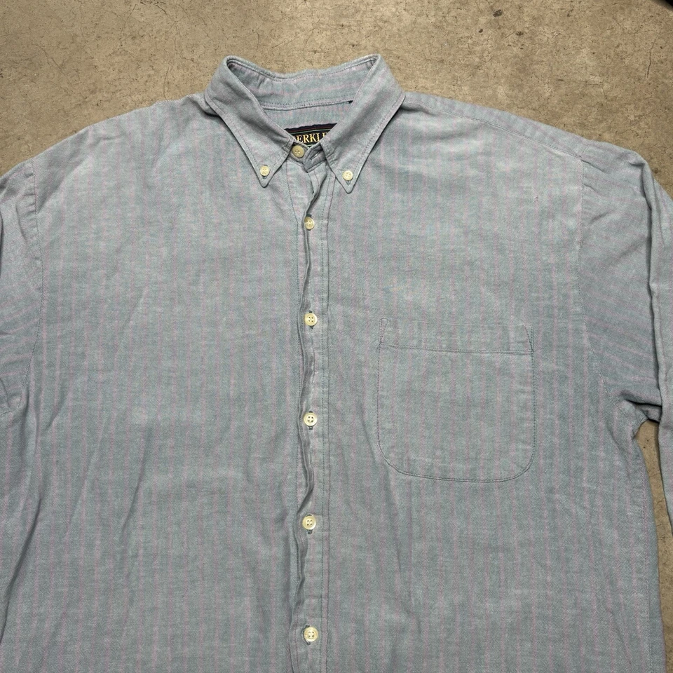 Camisa Berkeley Vintage 100% Algodón Rayas Abotonada Foto 2 de 4