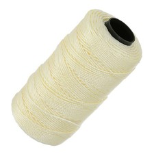 Nylon rope 3 strands for bricklayers 1.5mm x 200m, cream yellow