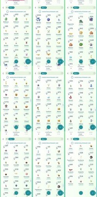 Pokémon Go Acc Level 68 +102 Shiny +7.3m Stardust - Male