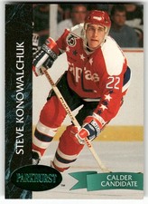 1992-93 Parkhurst #202 Steve Konowalchuk Emerald Ice Washington Capitals Rookie