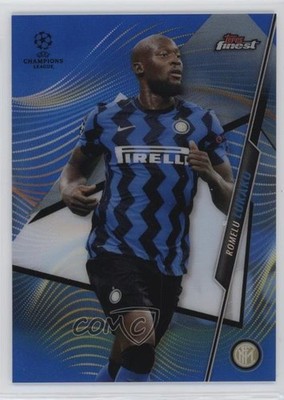 2020 Topps Finest UEFA Champions League Blue Refractor 4/150 Romelu Lukaku r9d