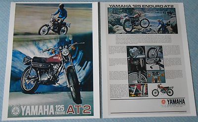 1972 YAMAHA 125 ENDURO AT2 SALES AD/ BROCHURE
