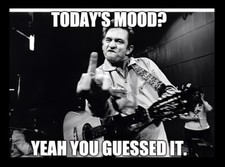 Today's Mood? Yeah You Guessed It Johnny Cash -Refrigerator Fridge MAGNET