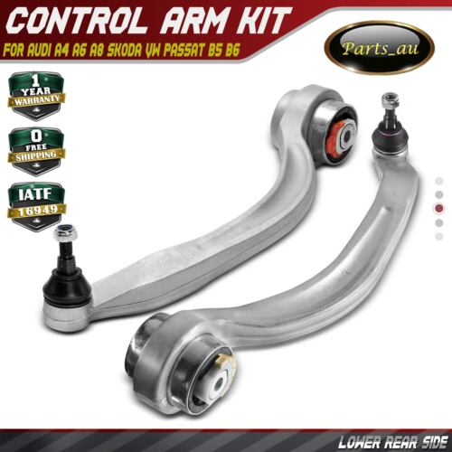 2x Control Arm Rear Left & Right Lower for Audi A4 A6 A8 Skoda VW Passat B5 B6 - Picture 1 of 9