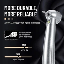 10Packs Dental Fiber Optic LED E-generator High Speed Handpiece 4HOLE