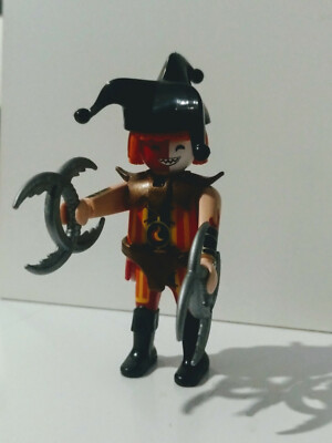 Playmobil 3390 ancien clown musicien Arlequin Bufon cirque romain