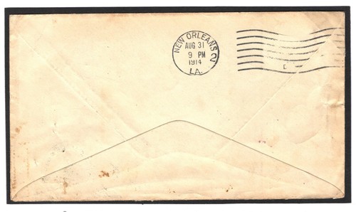PANAMA MARITIME Cover USA New Orleans PAQUEBOT Fitchburg 1914{samwells}Q34b - Picture 9 of 9