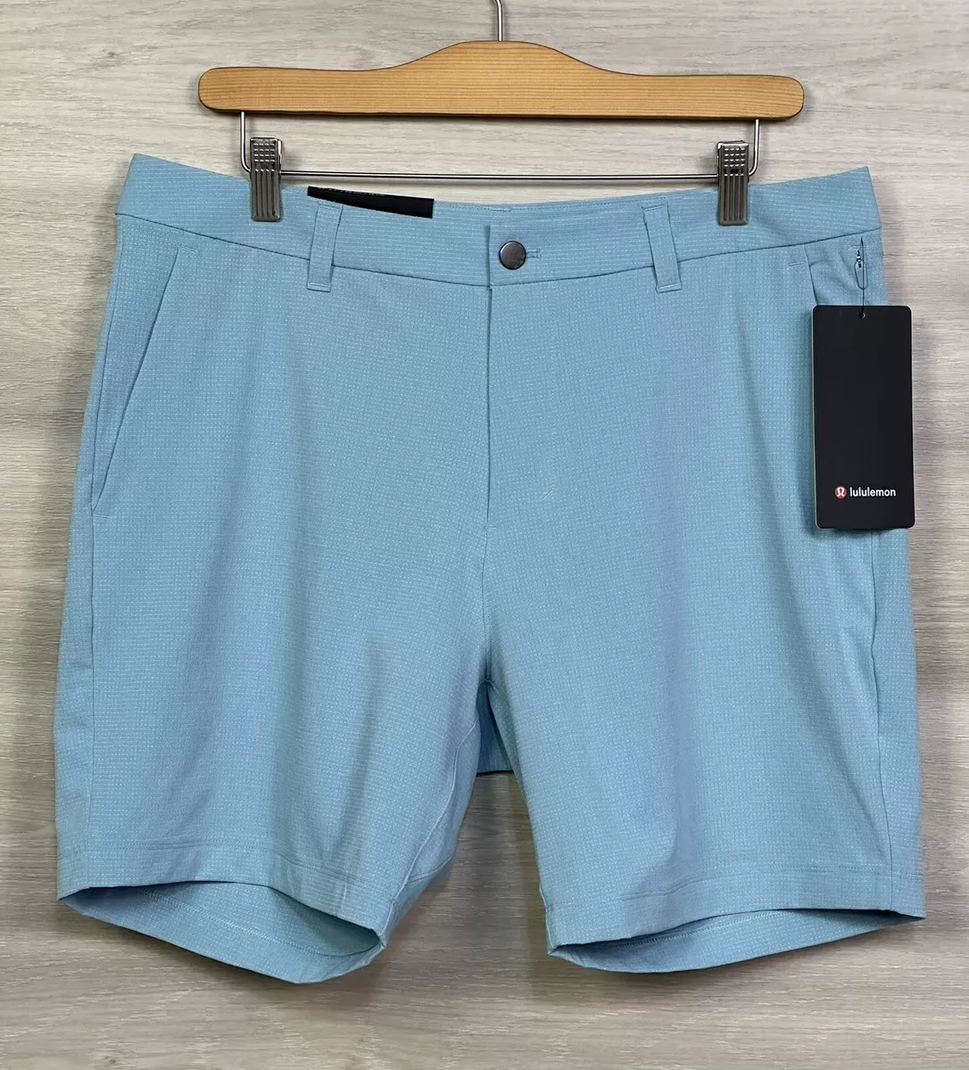 Lululemon Commission Short Classic 7 Woven Air Size 34 Breeze Blue BZEB 80395