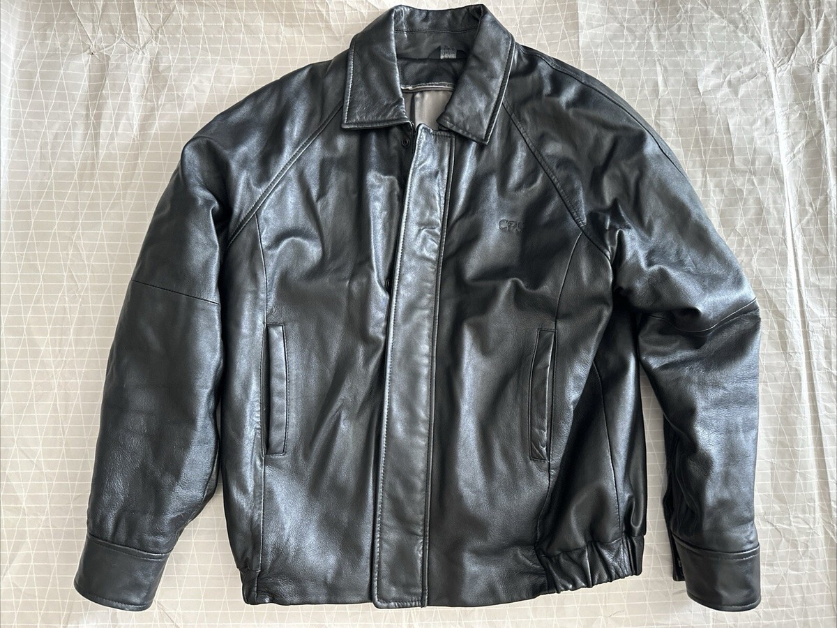 Vintage Excelled RN# 20849 Men's Size XLarge Genuine Black Leather