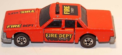 Vintage Hot Wheels Mattel 1983 Diecast Toy Car Fire Department