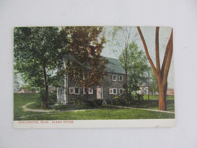 Blake House Dorchester Mass Building Park Postcard 