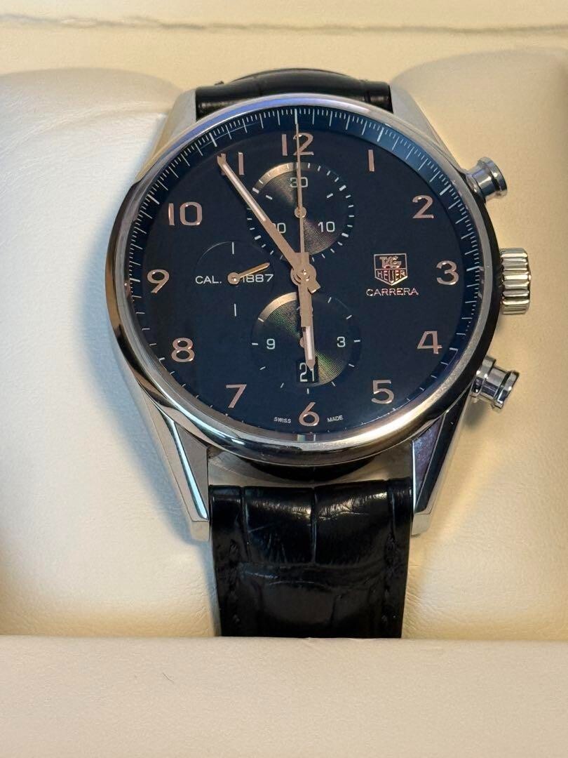 TAG Heuer Carrera Calibre 1887 Chronograph 41mm Watch with Box