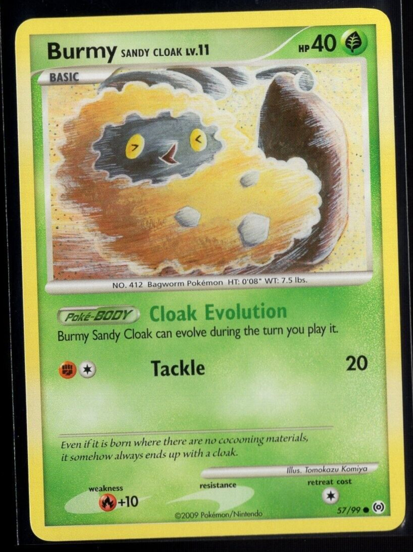 Burmy Sand Cloak 57/99 Common Platinum Arceus Pokemon TCG Near Mint