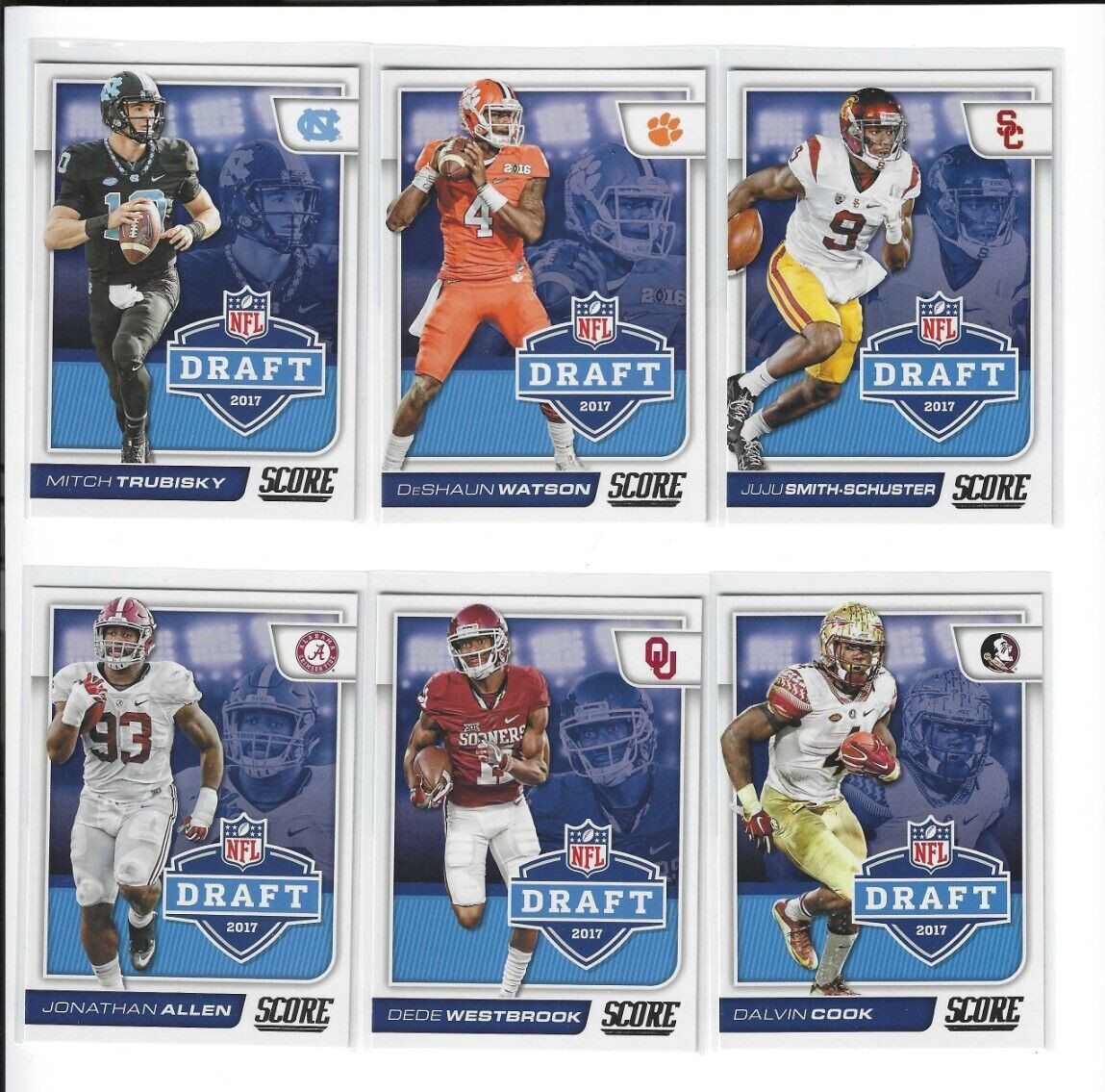 2017 Score Football NFL Draft Inserts - COMPLETE YOUR SET - Pick Your Favorites