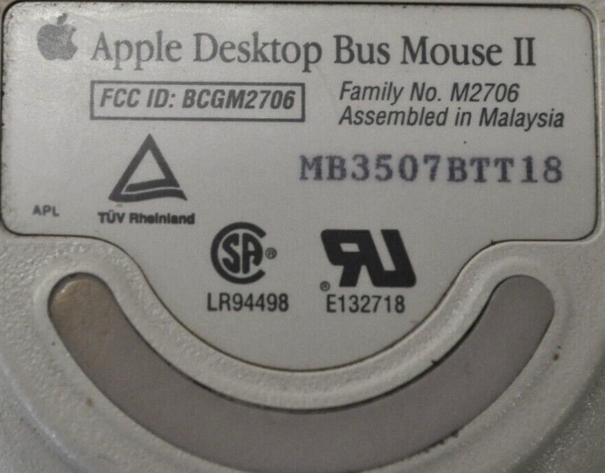 VINTAGE APPLE DESKTOP BUS MOUSE II TESTED AND WORKING | eBay