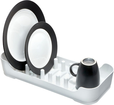 Recycled Plastic Small Dish Drying Rack   7.42  X 16.92  X 3 , White