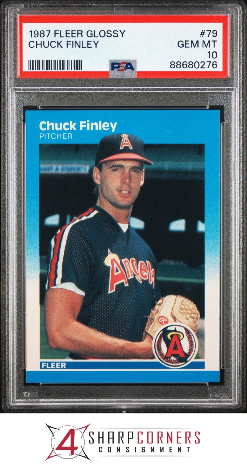 Chuck Finley trading card