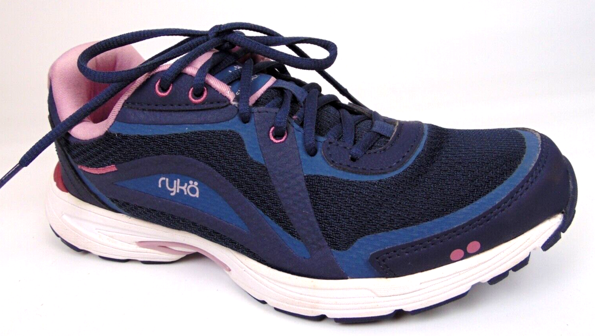 Ryka Womens Sky Walk Fit Navy Walking Shoes Training Casual