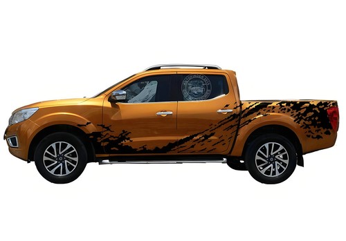 Mud Splash Stripe Graphics Sticker For Nissan NAVARA NP300 D23 Trunk Side Decals - Picture 4 of 8